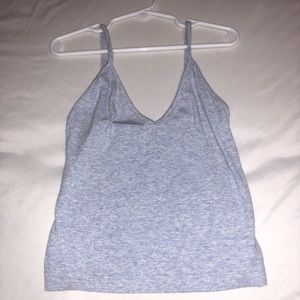Brandy Melville blue cropped tank top